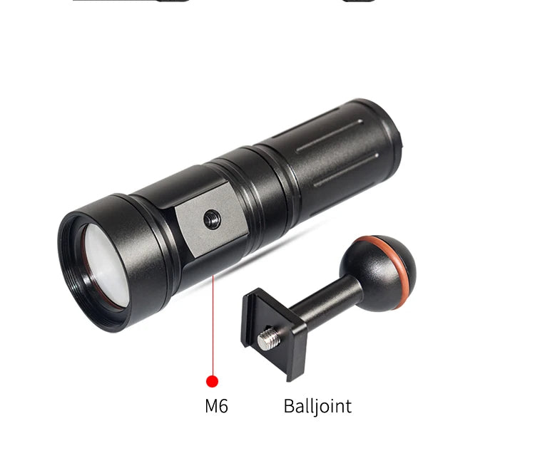 Supe Lamp Pv22 Red White 2000 Lumens Video Light 100 Meter Waterproof