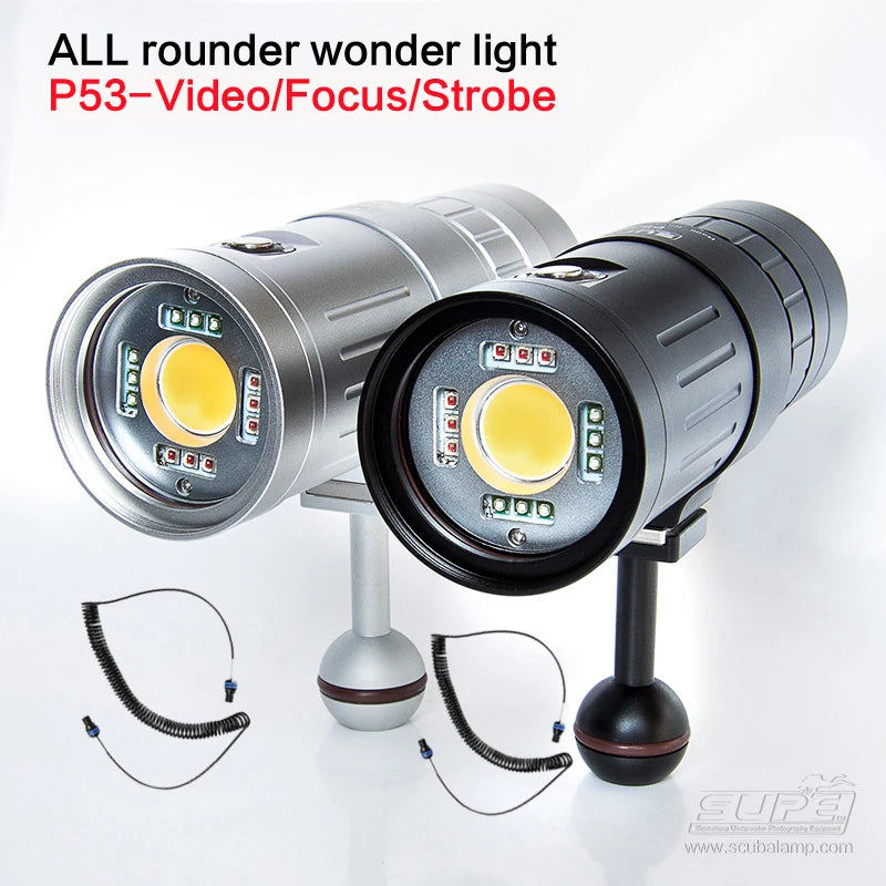 SUPE Scubalamp P53 5000 Lumens Strobe Light Video Light Underwater Photograpy