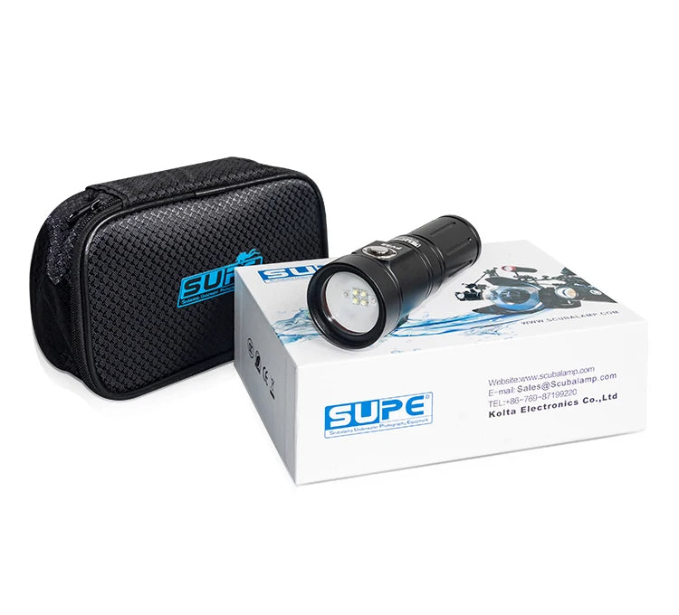 Supe Lamp Pv22 Red White 2000 Lumens Video Light 100 Meter Waterproof
