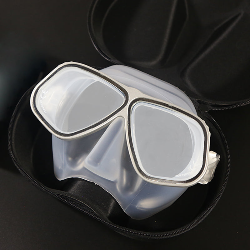 Free Diving Mask Aluminum Alloy Frame Configurable Eye Degrees Scuba Mask Glasses