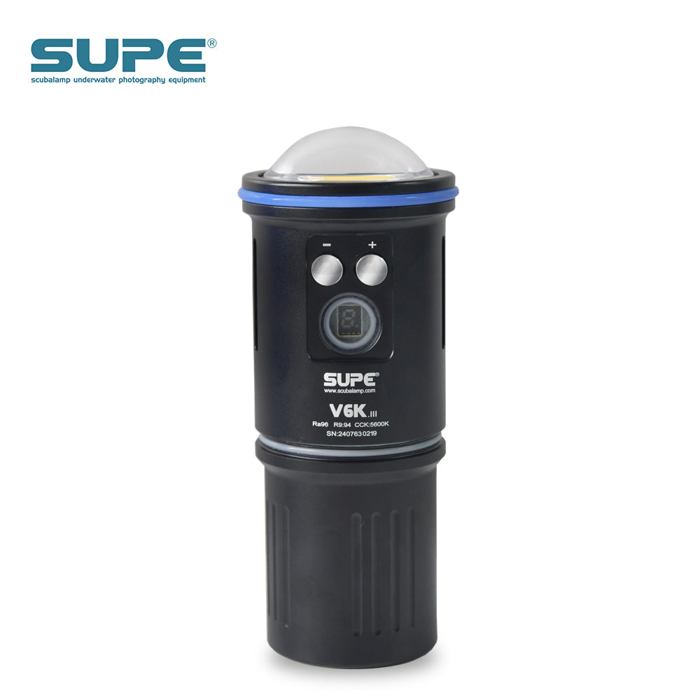SUPE V6Kv3 Video Light Scuba Diving Photography Lamp 12000 Lumens