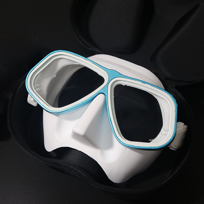 Free Diving Mask Aluminum Alloy Frame Configurable Eye Degrees Scuba Mask Glasses