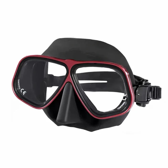 Free Diving Mask Aluminum Alloy Frame Configurable Eye Degrees Scuba Mask Glasses