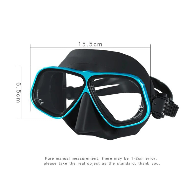 Free Diving Mask Aluminum Alloy Frame Configurable Eye Degrees Scuba Mask Glasses