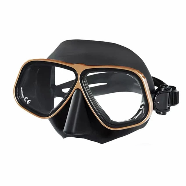 Free Diving Mask Aluminum Alloy Frame Configurable Eye Degrees Scuba Mask Glasses