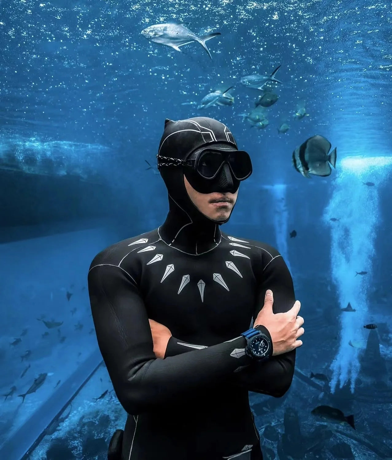 Free Diving Mask Aluminum Alloy Frame Configurable Eye Degrees Scuba Mask Glasses