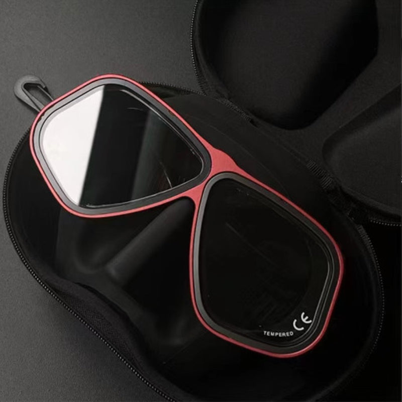 Free Diving Mask Aluminum Alloy Frame Configurable Eye Degrees Scuba Mask Glasses