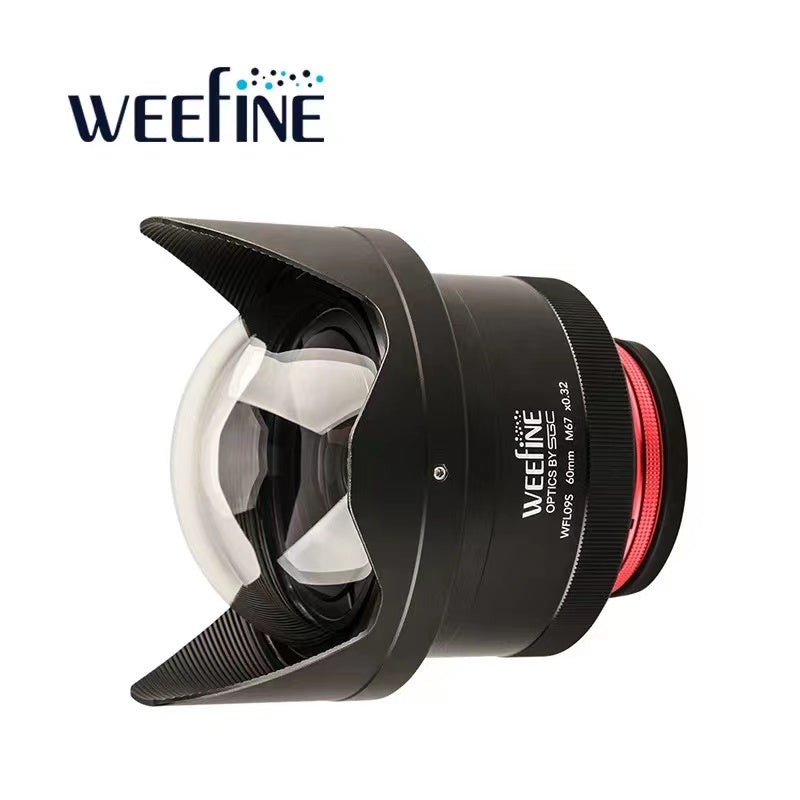 WEEFINE WFL09S Ultra-Wide Angle Conversation Lens M67-60mm Underwater Photography Scuba Diving Camera Housing Wide-Angle Lens