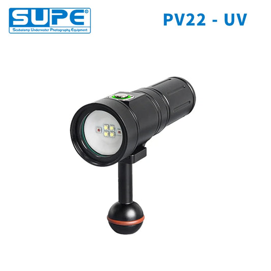 Supe Scubalamp Pv22-uv White 2000lumens Underwater Video Light Scuba Diving Light