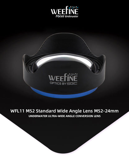 Weefine Wfl11 M52 24mm Fisheye Wide Angle Lens Scuba Diving Underwater Photography