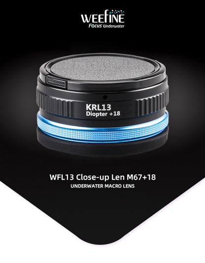 WEEFINE WFL13 Underwater Achromatic Close-up Lens Underwater Photography Scuba Diving Camera Housing Lens