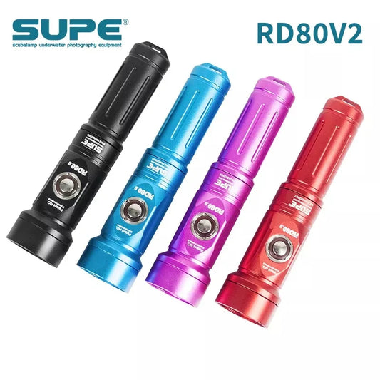 SUPE RD80 V2 Diving Light Flashlight 1500 Lumens